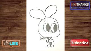 How to Draw Anais Watterson The Amazing World Of Gumball [upl. by Ylecara]