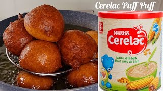 How to make the best Ghana BOFROT easy CERELAC Puff Puff recipe Obaascorner [upl. by Arhez]