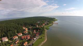 Skraidymai dronu virš Kuršių marių prie Juodkrantės Neringa Kurische Nehrung Lietuva [upl. by Arabela959]