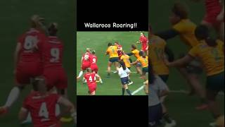 Wallaroos Roaring 🇦🇺  rugby highlights reels shorts australia [upl. by Voe]