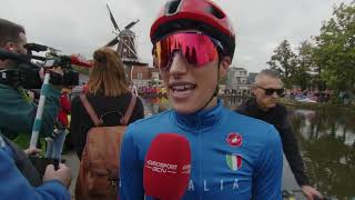 Elisa Balsamo  Interview at the start  European Continental Championships 2023 [upl. by Enyr336]