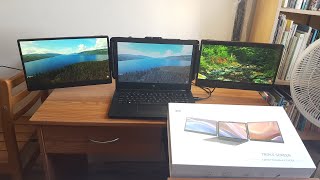 Macsecor S2 141″ Triple Screen Laptop Extender Review amp Unboxing [upl. by Carmella94]