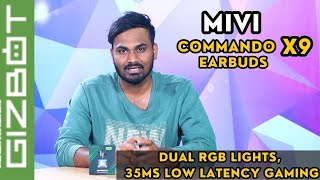 Mivi Commando X9 EarbudsDual RGB LightsTAMIL Review  Santosh Elumalai [upl. by Deidre]