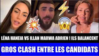 GROS CLASH LENA HANEIA VS ILLAN ADRIEN MARWA  ILS BALANCENT FORT TABLE DES HYPOCRITES  😱 LPDLA9 [upl. by Tnias230]