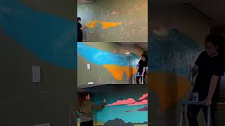 From Plain Room to Tropical Oasis 5Star Reviews Pouring In art airbnb mural utah zion [upl. by Afital]