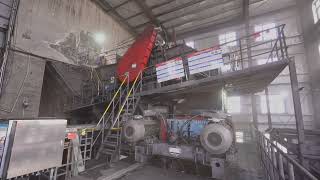 Feeder breaker in open pit coal mine [upl. by Anilra]