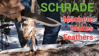 Schrade SCP1715 Mini Machete Review and Workout [upl. by Eneja206]