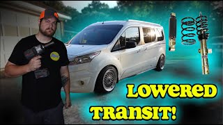 Coilovers you can install on a Ford Transit Connect [upl. by Atteram606]