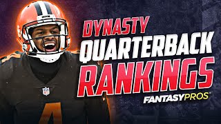 Top 21 Dynasty QB Rankings  Who Makes the Cut 2023 Fantasy Football [upl. by Levram]