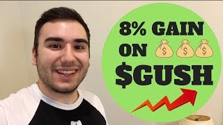 How To Make 100 Daily In The Stock Market  8 Profit On GUSH [upl. by Asseneg]