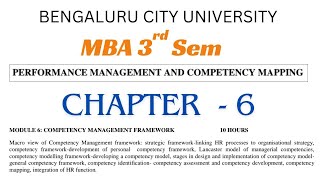 Performance Management and Competency Mapping  MBA 3rd sem Chapter6 [upl. by Kennard229]