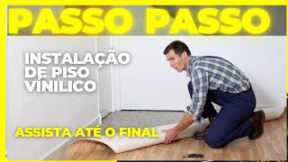 aprenda fazer instalação de piso vínilico manta passo a passo souzadecoracoes pisos [upl. by Sung]