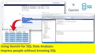 Using Gemini for SQL Data Analysis Impress people without knowing SQL [upl. by Ineslta]