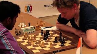 Thailand Open Chess Championships 2013 Rd 3 IM Thejkumar MS  Jan Gustafsson [upl. by Malvina]