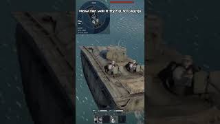 How far will the tank fly LVTA1 insane ending warthunder fun [upl. by Elyad110]