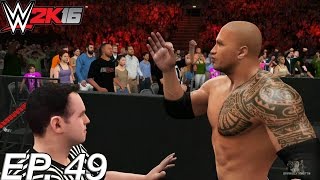 WWE 2K16 My Career Mode  THE ROCK LOSES IT EP 49 WWE MyCareer PS4XBOX ONENEXT GEN Part 49 [upl. by Ennyroc]