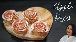 Baked Apple Rose Tarts Recipe dessert [upl. by Littman]