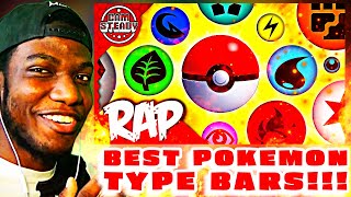 BEST POKÉMON TYPE BARS RAP CYPHER REACTION [upl. by Adias]