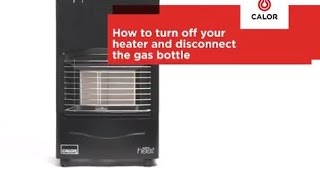 How To Disconnect a Gas Bottle from a Portable Gas Heater [upl. by Margie]