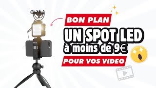 Une lampe LED à 9€ pour vos améliorer vos vidéos [upl. by Elohcan]