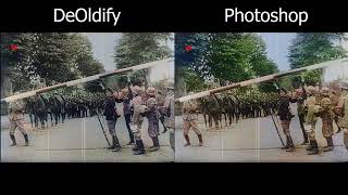 Colorizing old video Deoldify VS Photoshop [upl. by Cecile]