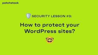 WordPress security lesson 4  How can you protect your websites [upl. by Virgil]