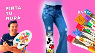 Aprende a pintar tus jeans de mezclilla en casaquot [upl. by Evetta]