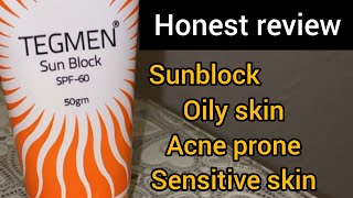 Sunscreen for Oily Skin  Recommendation  Oily  acne pore  oily sensitive skin  Tegmen Sun Block [upl. by Leber]