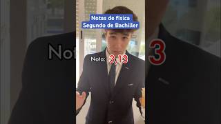 Notas de física en Segundo de Bachillerato shortvideo short humor notas [upl. by Ming312]