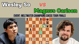 Wesley So vs Magnus Carlsen  Intense Battle in Giuoco Piano Game at Meltwater CCT Finals [upl. by Alael]