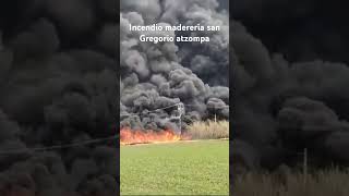 incendio maderería san Gregorio atzompa [upl. by Aiuqat32]