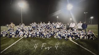 BEST MIDDLE SCHOOL FOOTBALL TEAM IN FORTMILL 4PEATS  Indian Land vs Pleasant Knoll [upl. by Ardnosal]