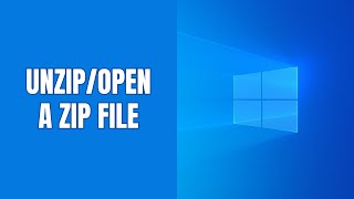 How to open unzip a ZIP file on Windows 11 step by step [upl. by Adnamaa]