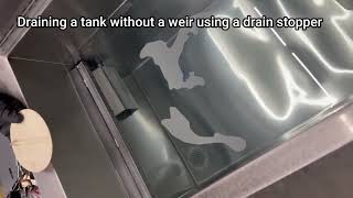 Draining an ultrasonic tank without a weir [upl. by Ilamad]