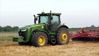 John Deere 8310R  Horsch Terrano 6 MT [upl. by Hayilaa]