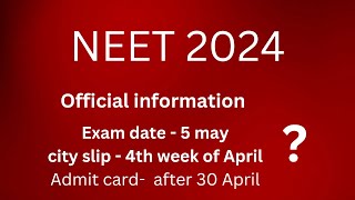 Neet information [upl. by Aneeroc]