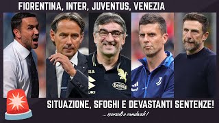 🚨 FIORENTINA SITUAZIONE e PALLADINO INTER INZAGHI JUVE THIAGO MOTTA VENEZIA DI FRANCESCO e JURIC [upl. by Wons]