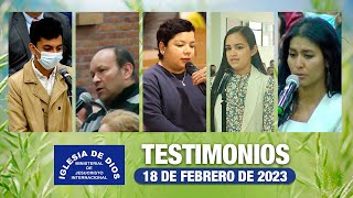 Testimonios 18 de febrero de 2023  Iglesia de Dios Ministerial de Jesucristo Internacional [upl. by Nylyoj137]