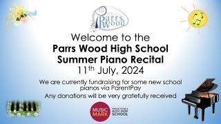 Parrs Wood High School  Summer 2024 Piano Recital [upl. by Nnylakcaj]