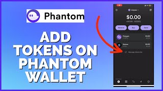 How to Add Tokens on Phantom Wallet 2023 [upl. by Ylrebma28]