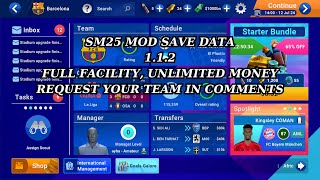 SM 25 mod save data v 112 FULL FACILITY  UNLIMITED MONEY 1 [upl. by Aihsirt]