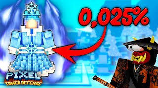 I GOT 0025 GODLY ICE QUEEN TOWER  Pixel Tower Defense [upl. by Trembly]