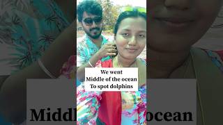 Dolphins kanpinchaya shorts shortsindia travel minivlog dolphin goatrip vacation couple fy [upl. by Namso]