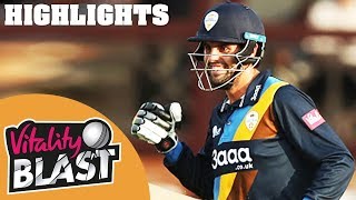 Scotland Hero MacLeod Hits Blistering Ton  Northants v Derbs  Vitality Blast 2018  Highlights [upl. by Lenore960]