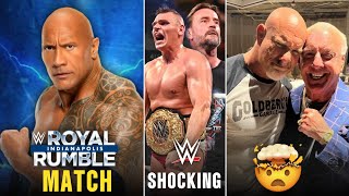 FINALLY  The Rock HUGE MATCH At Royal Rumble 2024  Gunther vs CM Punk Tease  Goldberg Spotted [upl. by Cirenoj]