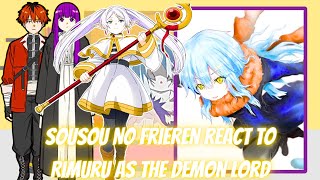 sousou no frieren React to Rimuru As The Demon Lord  Gacha Reaction [upl. by Dorfman]