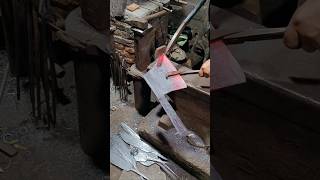 Traditional craftsmanship handforged bone cutting knife cutting process [upl. by Notsua]