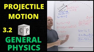 32 Projectile Motion  Kinematics Motion in Two Dimensions  General Physics [upl. by Lyndsay409]