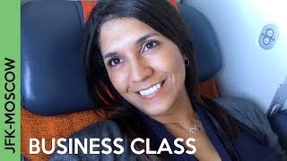 AEROFLOT flight to Moscow  JFKSVO BUSINESS CLASS  Wow [upl. by Inaleon]