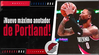 Damian Lillard rompe récord en Jornada NBA [upl. by Nic]